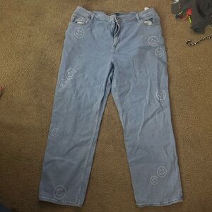 Hollister Blue Straight Jeans